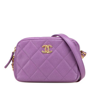 Pre-Loved Chanel Quilted Caviar My Perfect Camera Case